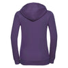 Russell Women's Purple Authentic Zip Hooded Sweatshirt
