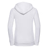 Russell Women's White Authentic Zip Hooded Sweatshirt