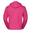 Russell Men's Fuchsia Authentic Zip Hooded Sweatshirt