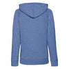 Russell Women's Blue Marl HD Zip Hooded Sweatshirt