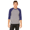 be100-bella-canvas-grey-navy-t-shirt
