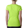 Next Level Women's Neon Green Sporty V-Neck Tee