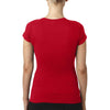 Next Level Women's Red Sporty V-Neck Tee