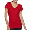 Next Level Women's Red Sporty V-Neck Tee