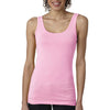 Next Level Women's Neon Heather Pink Jersey Tank Top