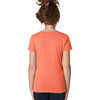 Next Level Girl's Neon Heather Orange Princess CVC Tee
