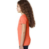 Next Level Girl's Neon Heather Orange Princess CVC Tee
