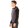 Bella + Canvas Unisex Dark Grey Heather/Black Full-Zip Hoodie