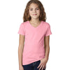 Next Level Girl's Light Pink Adorable V-Neck Tee