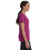 Anvil Women's Raspberry Ringspun Sheer Featherweight T-Shirt
