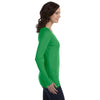Anvil Women's Green Apple Ringspun Sheer Long-Sleeve Featherweight T-Shirt