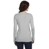 Anvil Women's Silver Ringspun Sheer Long-Sleeve Featherweight T-Shirt