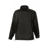 SOL'S Men's Black Mistral Lined Windbreaker Jacket