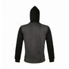 SOL'S Unisex Charcoal Marl Silver Hooded Jacket