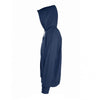 SOL'S Men's French Navy Seven Zip Hooded Sweatshirt