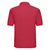Russell Men's Classic Red Poly/Cotton Pique Polo Shirt