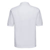 Russell Men's White Poly/Cotton Pique Polo Shirt