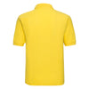 Russell Men's Yellow Poly/Cotton Pique Polo Shirt