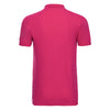 Russell Men's Fuchsia Stretch Pique Polo Shirt