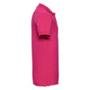 Russell Men's Fuchsia Stretch Pique Polo Shirt