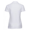 Russell Women's White Ultimate Cotton Pique Polo Shirt