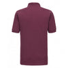 Russell Men's Burgundy Hardwearing Poly/Cotton Pique Polo Shirt