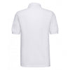 Russell Men's White Hardwearing Poly/Cotton Pique Polo Shirt