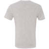 Next Level Men's Heather White Triblend V Neck Tee