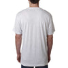 Next Level Men's Heather White Triblend V Neck Tee