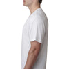 Next Level Men's Heather White Triblend V Neck Tee