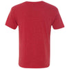 Next Level Men's Vintage Red Triblend V Neck Tee