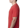 Next Level Men's Vintage Red Triblend V Neck Tee