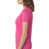 Next Level Women's Raspberry Poly/Cotton V Neck Tee