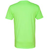 Next Level Men's Neon Heather Green Premium CVC V-Neck Tee