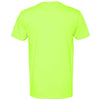Next Level Men's Neon Yellow Premium CVC V-Neck Tee
