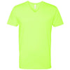 6240-next-level-neon-yellow-v-neck-tee