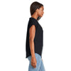 Next Level Women's Black Dolman With Rolled Sleeves