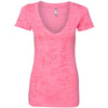 6540-next-level-women-neon-pink-v-tee