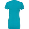 Next Level Women's Bondi Blue CVC Deep V Tee