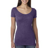 Next Level Women Purple Rush Triblend Scoop Tee