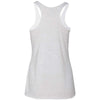 Next Level Women's Heather White Triblend Racerback Tank