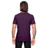 Anvil Men's Heather Aubergine Triblend V-Neck T-Shirt