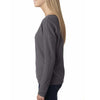 Next Level Women's Dark Gray Terry Long-Sleeve Scoop Tee