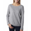 Next Level Women's Heather Grey Terry Long-Sleeve Scoop Tee