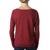 Next Level Women's Scarlet Terry Long-Sleeve Scoop Tee