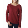 Next Level Women's Scarlet Terry Long-Sleeve Scoop Tee
