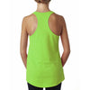 Next Level Women's Neon Heather Green Terry Racerback Tank