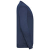 Russell Collection Men's Denim Marl Cotton Acrylic V Neck Cardigan