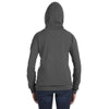 Anvil Women's Charcoal Full-Zip Hooded Fleece