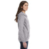 Anvil Women's Heather Grey Full-Zip Hooded Fleece